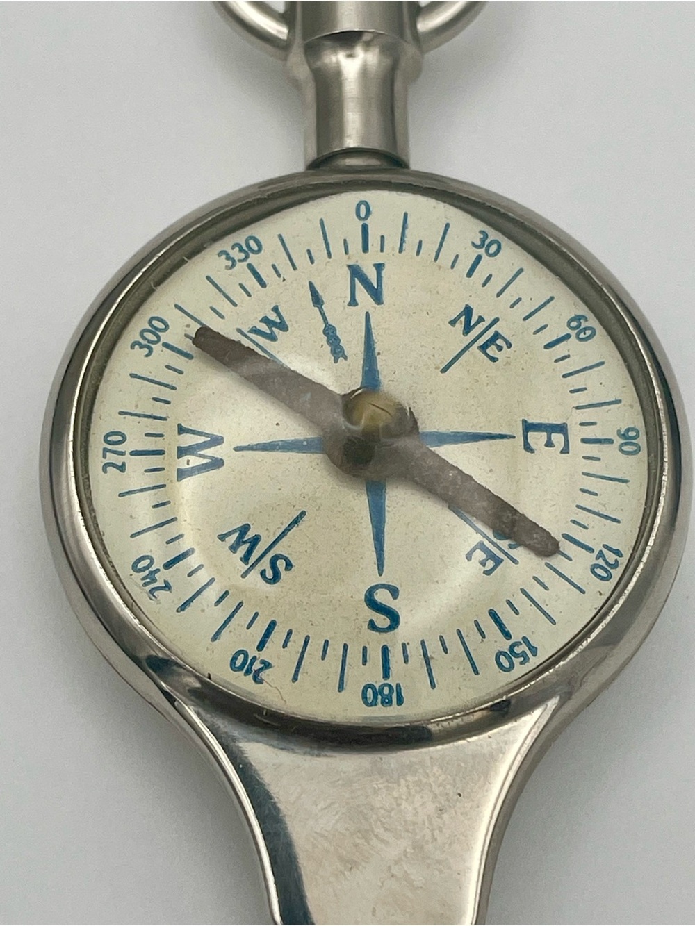Vintage German Pocket Opisometer - Map Measurer & Compass w/Black Leather Case - Picture 7 of 8